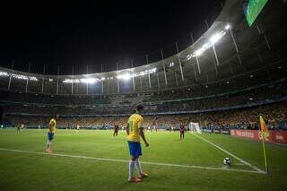 Seleção Brasileira enfrentou a Venezuela pela Copa América de 2019 na Arena Fonte Nova (Foto: Lucas Figueiredo/CBF)