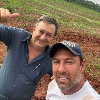 Da esquerda para a direita: prefeito eleito sub judice Leocir Montagna e o vice-prefeito eleito sub judice Rogério Rohr (Foto: Instagram)