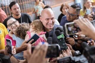 O deputado federal Abilio Brunini durante coletiva, que venceu Lúdio Cabral para o comando de Cuiabá (Foto: Reprodução das redes sociais)