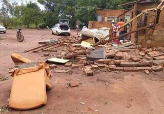 Outra casa afetada em assentamento de Bataguassu (Foto: Divulgação/Jornal MS Cidade)