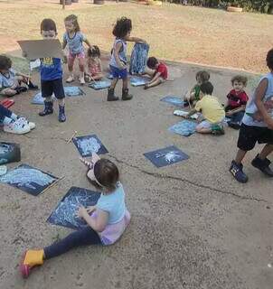 Atividades desenvovlidas com os alunos do Instituto Cooperar em semana folclórica (Foto: Instituto Cooperar) 