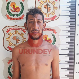 Sérgio, nos registros da Polícia Nacional do Paraguai. (Foto: Reprodução/Rádio Urundey)