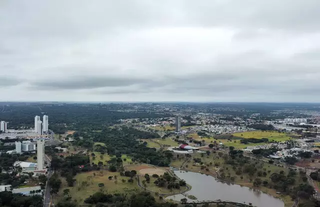 Vista aérea da região central de Campo Grande (Foto: Osmar Veiga/Arquivo) 