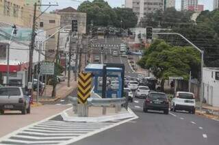 Corredor de ônibus na Rui Barbosa, um dos já concluídos. (Foto: Arquivo)