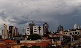 Céu nublado em Campo Grande nesta manhã (Foto: Reprodução)