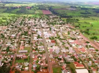 Com pouco mais de 3 mil habitantes, município de Novo Horizonte do Sul visto alto (Foto: divulgação) 