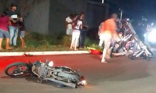 Acidente com caminhonete mata motociclista em Ponta Por&atilde;