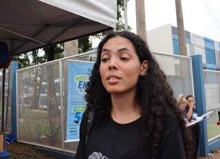 Amanda Vieira fez a prova pelo segundo ano para tentar passar em Medicina (Foto: Osmar Veiga)