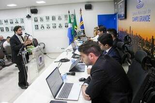 Julgamento do TJD na Câmara Municipal de Campo Grande (Foto: Juliano Almeida)