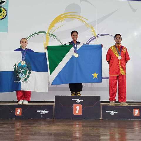 Atletas de Nova Andradina conquistam ouro em Campeonato Brasileiro de kung fu 