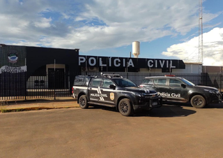 Fachada da Delegacia de Polícia Civil de Aparecida do Taboado, onde o caso foi registrado (Foto: divulgação) 