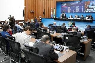 Sessão na Assembleia Legislativa dessa quarta-feira. (Foto: Assessoria)