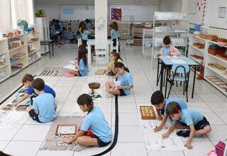 Com ensino que abrange do maternal ao Ensino Médio, o Colégio Montessori oferece ensino bilíngue desde as primeiras séries. (Foto: Osmar Veiga)