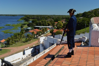 Cenário reproduzido no Forte de Coimbra, (Foto: Arquivo/Exército Brasileiro)