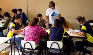 Integrantes do Instituto Mirim durante capacitação, aprovados na seleção anterior (Foto: Arquivo/Campo Grande News).