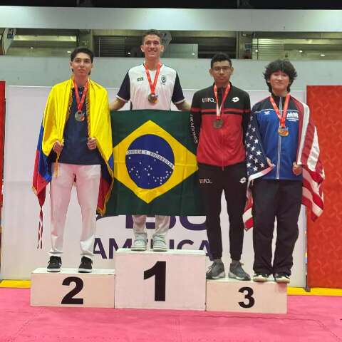 Atleta de MS &eacute; campe&atilde;o de taekwondo no pan-americano universit&aacute;rio