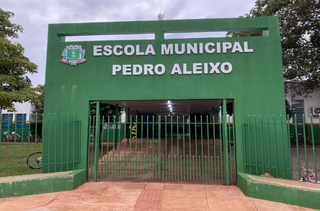 Fachada da Escola Municipal Pedro Aleixo (Foto: divulgação / prefeitura) 