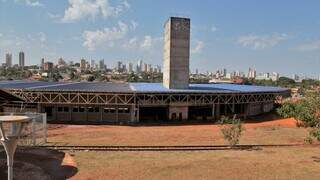 Fachada do prédio inacabado do Centro Belas Artes (Foto: Divulgação/ Prefeitura de Campo Grande)