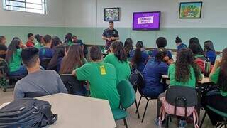 Alunos durante aula na rede estadual de ensino (Foto: Divulgação/SED)