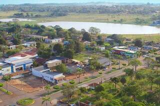 Vista aérea do município de Paranhos (Foto: Divulgação/Prefeitura de Paranhos)