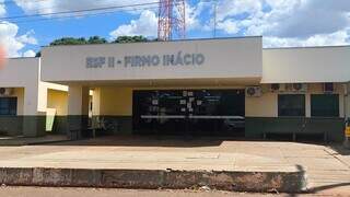 Unidade de Saúde da Família onde médico foi esfaqueado, em Douradina (Foto: Sidnei Bronka)