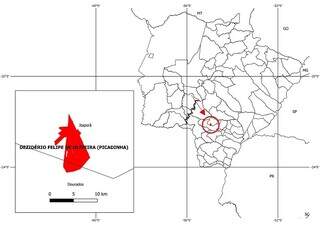 Mapa da comunidade reconhecida como área quilombola em Dourados (Imagem: Reprodução)