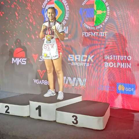 Atleta de MS conquista medalha de ouro no Campeonato Brasileiro de Muay Thai