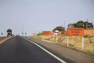 Trecho da BR-163 recém pavimentado, na região de Campo Grande (Foto: Arquivo Campo Grande News)