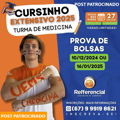 Cursinho pré-vestibular Refferencial abre inscrições para Prova de Bolsas 2025