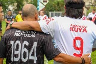 Professor Carlão e Kuya lado a lado antes de partida na última edição (Foto: Acervo Pessoal)