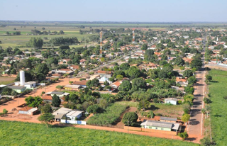 Vista aérea de Taquarussu, onde ocorreu homicídio (Foto: Divulgação)