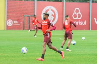 Preparação do Internacional para o confronto contra o Vasco (Foto: Ricardo Duarte/SCI)