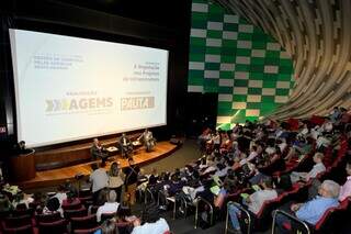 Seminário realizado pela Agems no auditório do Bioparque Pantanal (Foto: Divulgação)