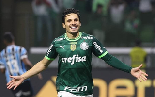 O meio-campista Raphael Veiga, responsável pela vitória do Alviverde. (Foto: Cesar Greco/Palmeiras)