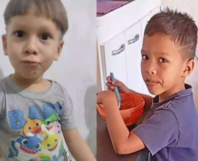 Mãe vai trabalhar e meninos de 5 e 6 anos desaparecem; dois homens são suspeitos