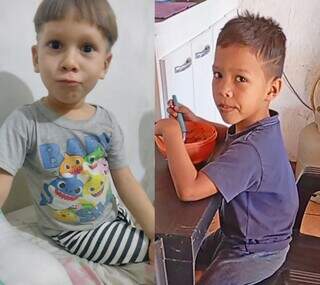 Meninos de 5 e 6 anos foram vistos com o pai em uma lotérica (Foto: Direto das Ruas)