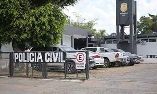 Fachada da Delegacia de Corumbá onde caso foi registrado (Foto: Anderson Gallo | Diário Corumbaense)