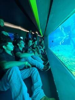 Grupo veio até Campo Grande visitar o Bioparque Pantanal (Foto: Arquivo Pessoal)