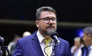 Marcos Pollon (PL) em discurso na Câmara Federal. (Foto: Arquivo)