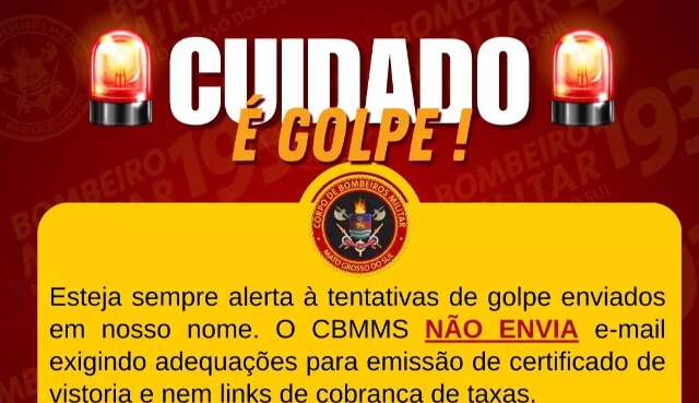 Em novo golpe, Corpo de Bombeiros fake pede dinheiro em troca de vistoria