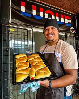 Na cantina, Marcelo também serve salgados fresquinhos todos os dias (Foto: Reprodução/Redes Sociais)