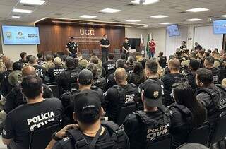 Agentes da Polícia Civil que participam da Operação (Foto: Divulgação/PCMG)