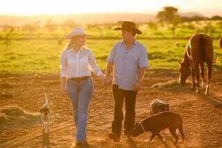 Amor pelo campo não poderia ficar de fora dos registros. (Foto: Top Studio)