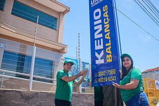 A Kenio Balanças fica na Rua Marechal Rondon, 103, Bairro Amambaí. (Foto: Paulo Francis)