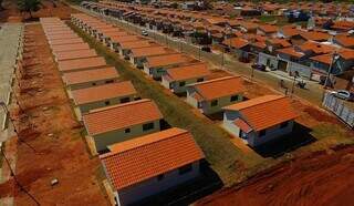 Unidades habitacionais construídas na cidade de Bataguassu. (Foto: Governo)