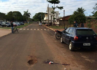 Local onde policial penal foi executado. (Foto: Arquivo/Campo Grande News)