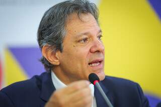 Ministro Fernando Haddad durante apresentação do pacote de medidas (Foto: Divulgação/Governo Federal)