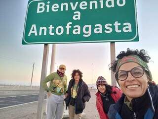 Grupo em Antogasta, no Chile. (Foto: Arquivo pessoal)