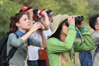 Observação em grupo foi um dos pontos altos da viagem. (Foto: Arquivo pessoal)