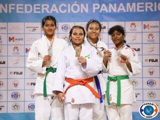 Atletas de Mato Grosso do Sul medalhistas em Cuba (Foto: Divulgação)